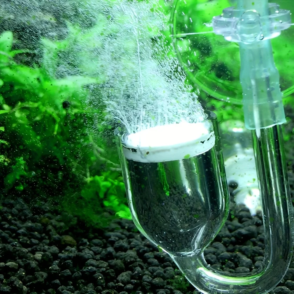 Difusor de CO2 de Vidro para Aquário com Ventosa e Contador de Bolhas - Imagem 3