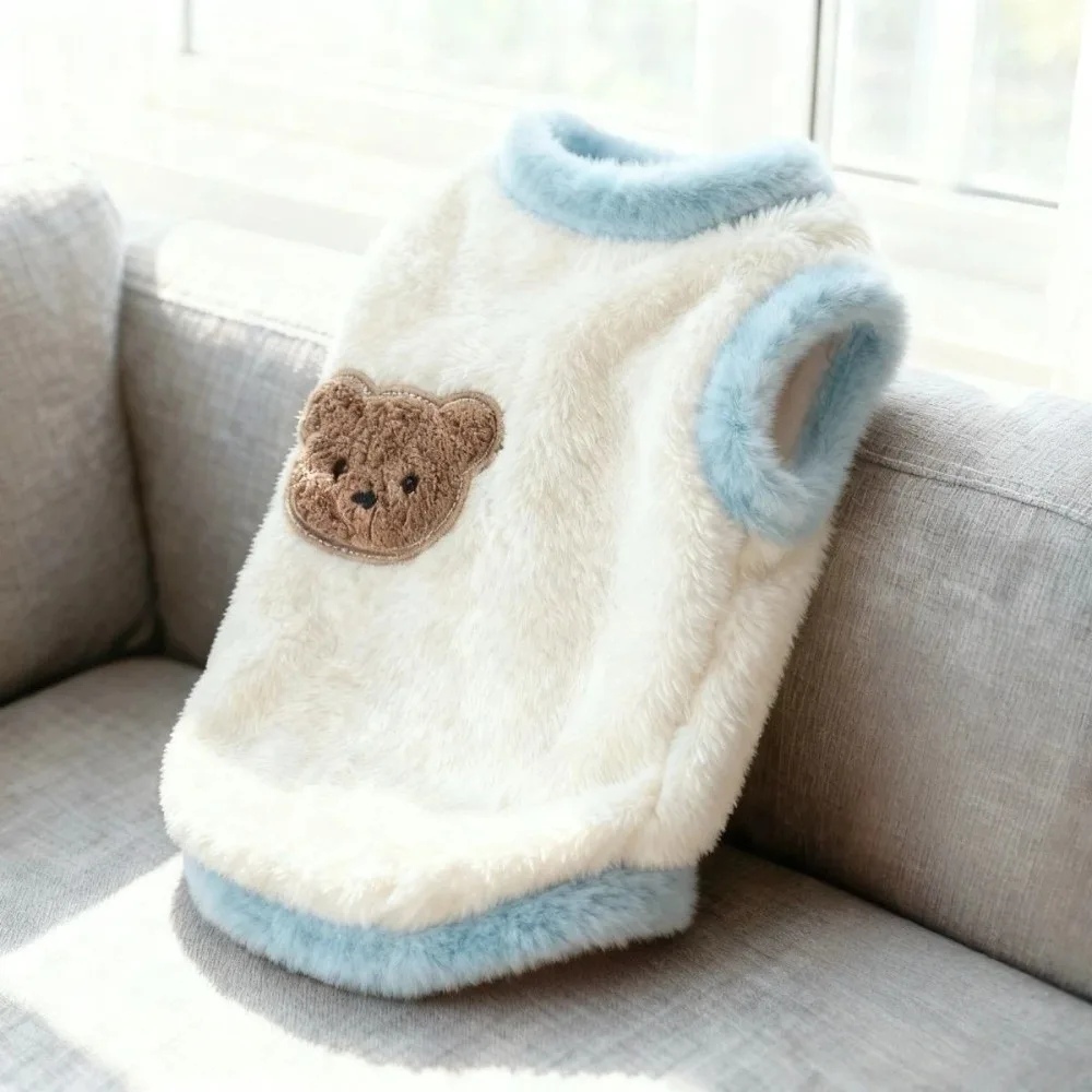 Suéter para Cães e Gatos com Gancho para Guia e Padrão de Urso - Imagem 4