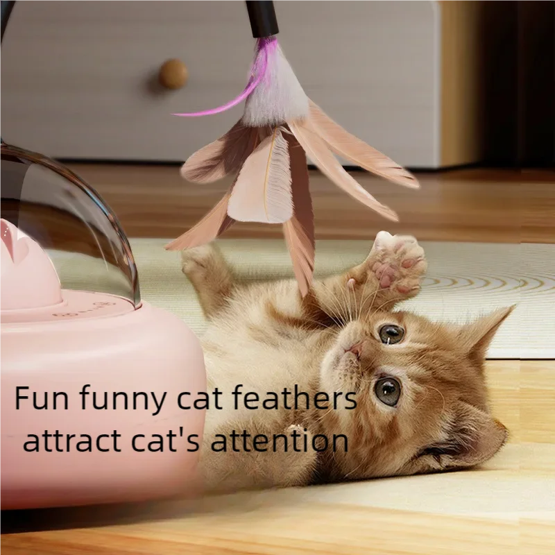 Brinquedo Elétrico Interativo UFO para Gatos com Pena Substituível - Imagem 4