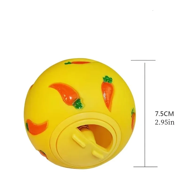 Bola Dispensadora para Coelhos e Roedores com Dispensa de Comida - Imagem 4