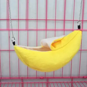 cama de banana de pelúcia para hamster