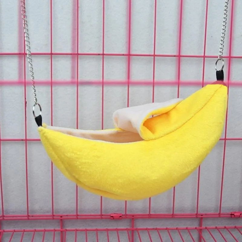 cama de banana de pelúcia para hamster