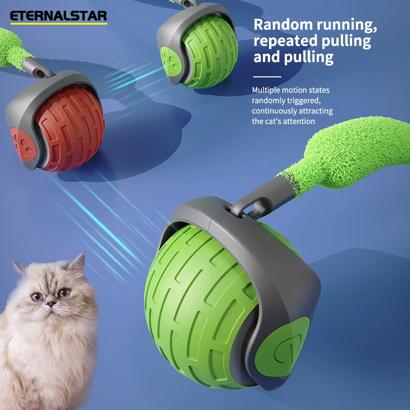 bola elétrica para gatos recarregável