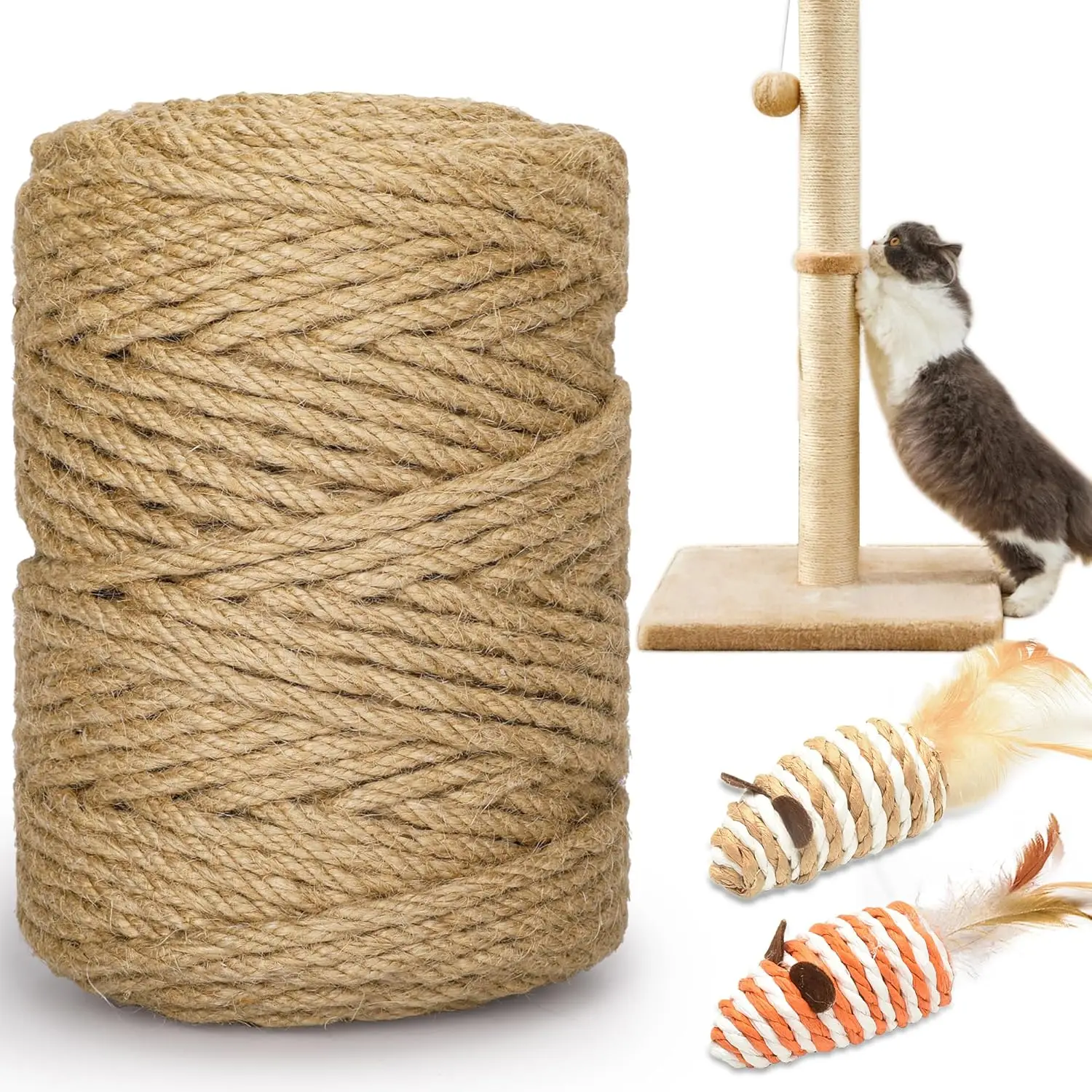 corda de sisal para arranhador de gatos