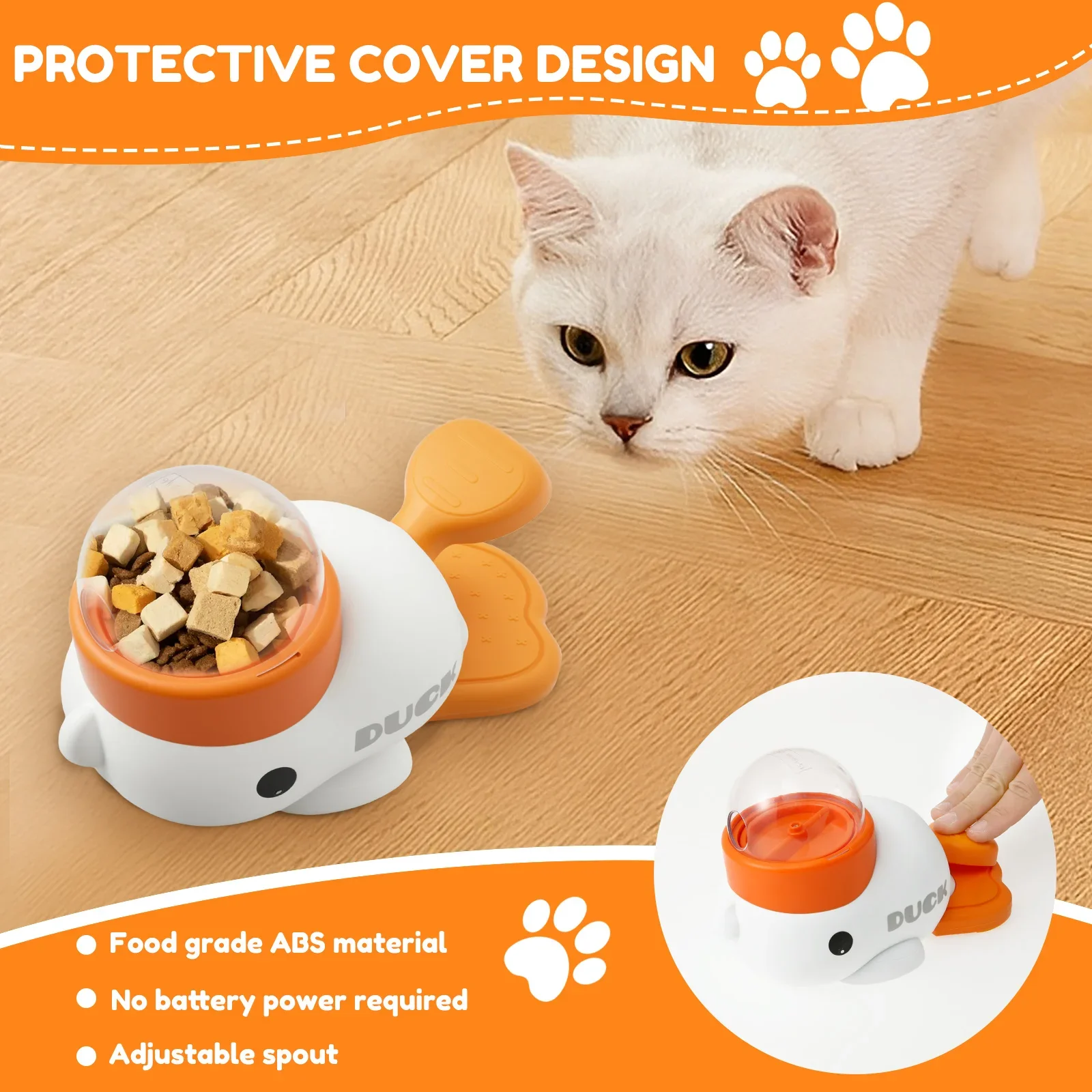 Dispensador de Ração para Cães e Gatos com Ajuste de Saída - Imagem 3