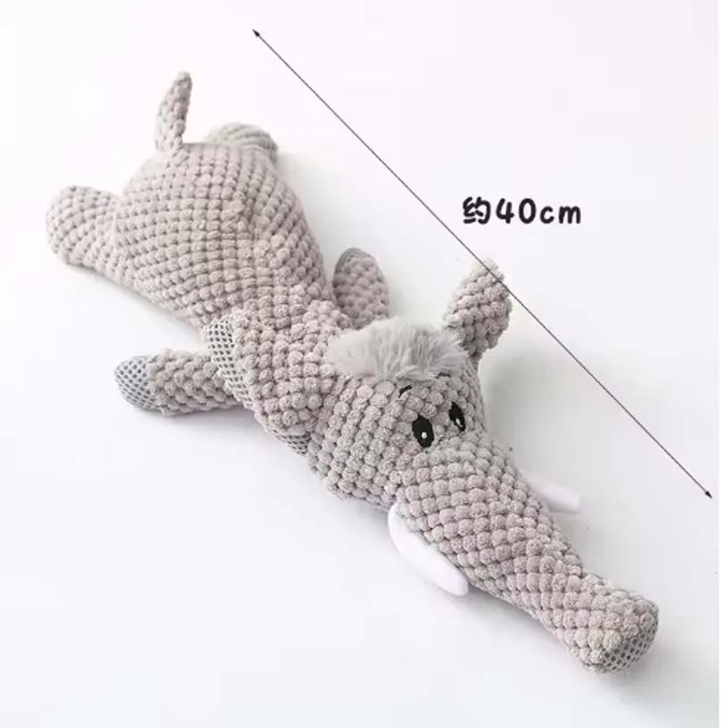 Brinquedo de Pelúcia para Cães Grandes com Rangido e Velo Macio - Imagem 6