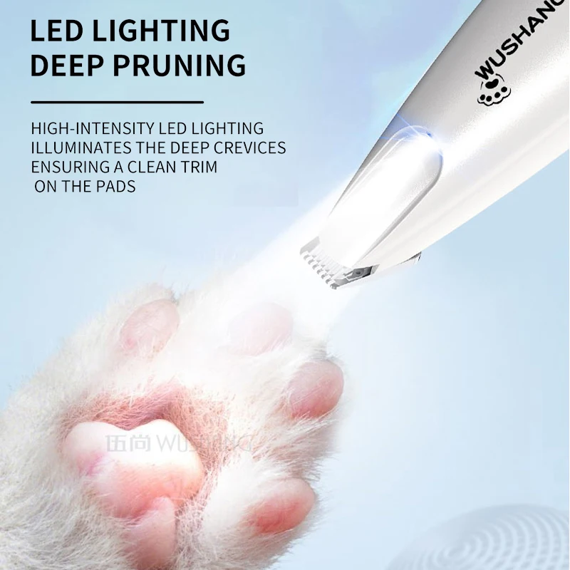 Aparador Elétrico para Cães e Gatos de Patas com Luz LED - Imagem 2