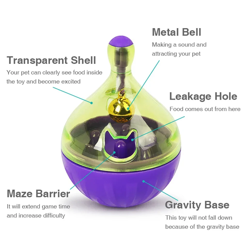 Brinquedo Dispensador de Petiscos para Pássaros e Hamsters com Sino - Imagem 4