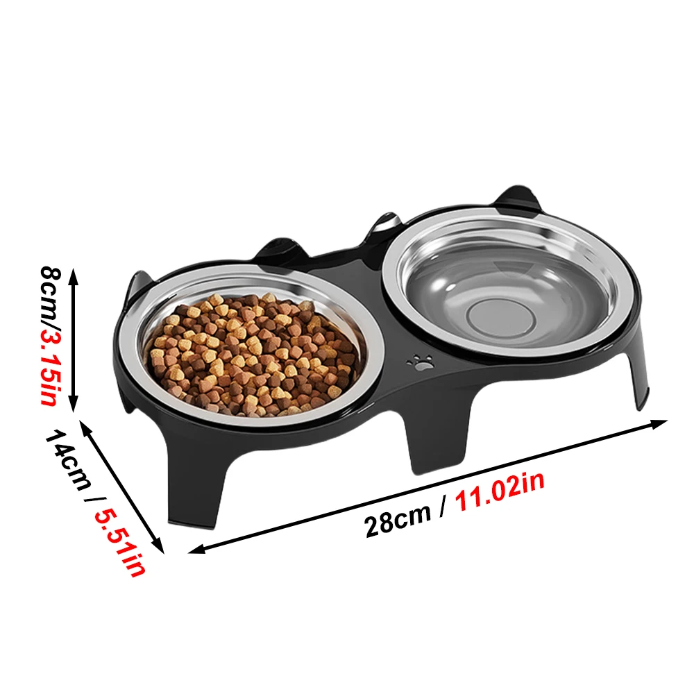 Tigela de Comida e Água para Cães e Gatos de Aço Inoxidável Anti-Ponta - Imagem 3