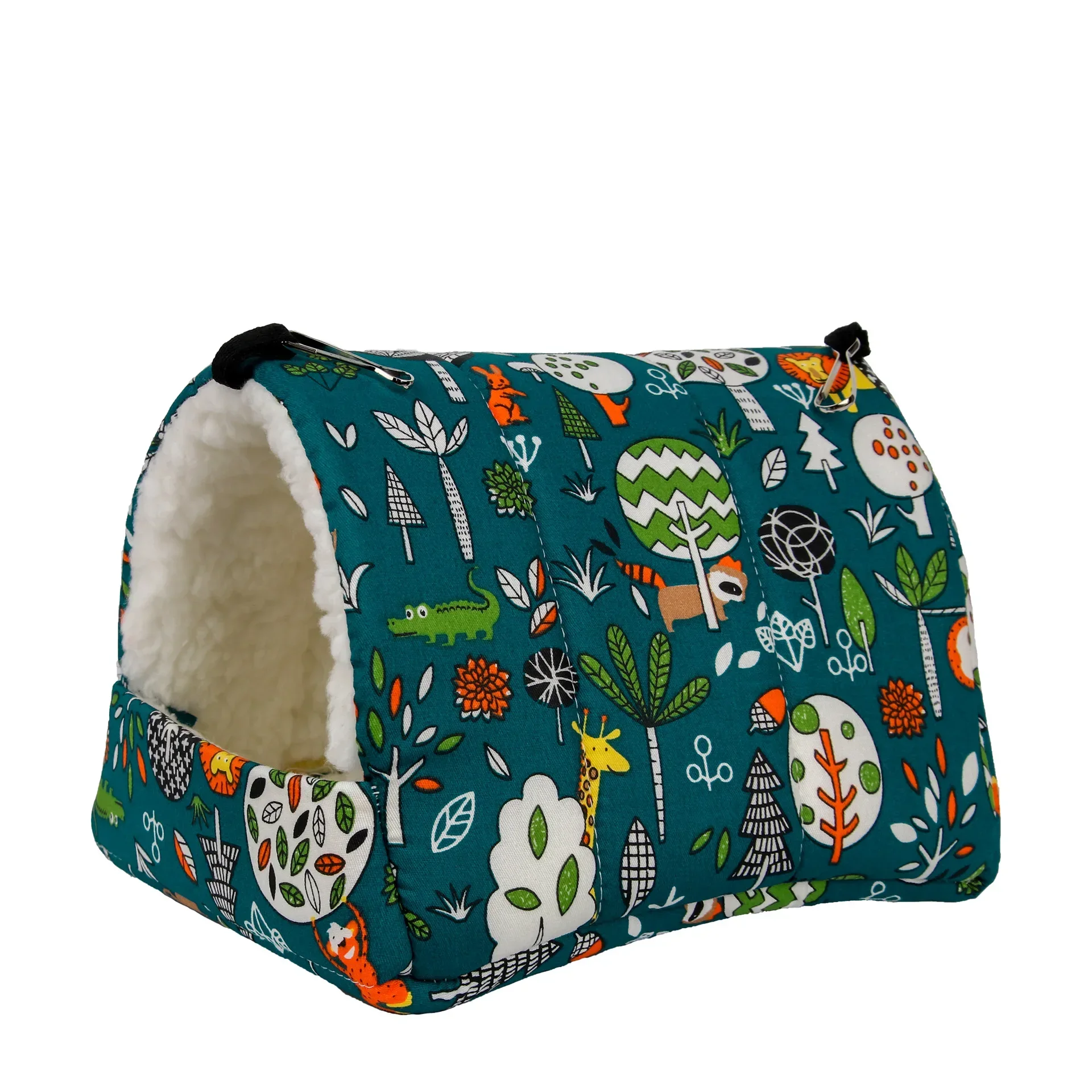 Cama Suspensa para Pássaros e Hamsters de Algodão Estampado - Imagem 5