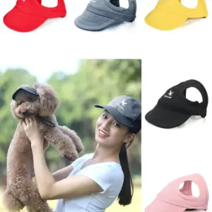 boné de beisebol para cães ajustável