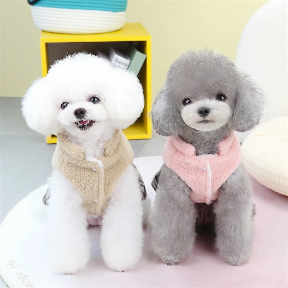 Vestido Xadrez Princesa para Cães Pequenos de Outono Inverno - Imagem 5