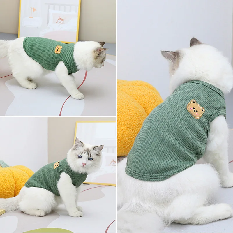 Colete para Cães e Gatos Estampa Urso para Cães Pequenos e Médios - Imagem 2