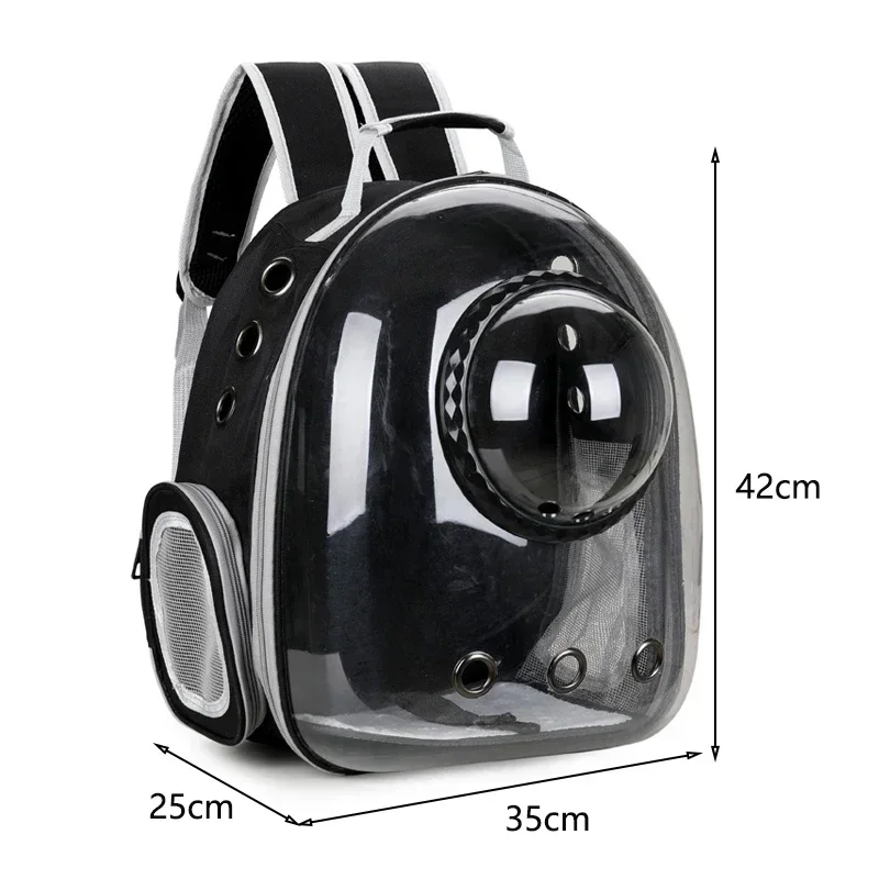 Mochila Pet para Gatos e Cães com Máscara Transparente e Ventilação - Imagem 6