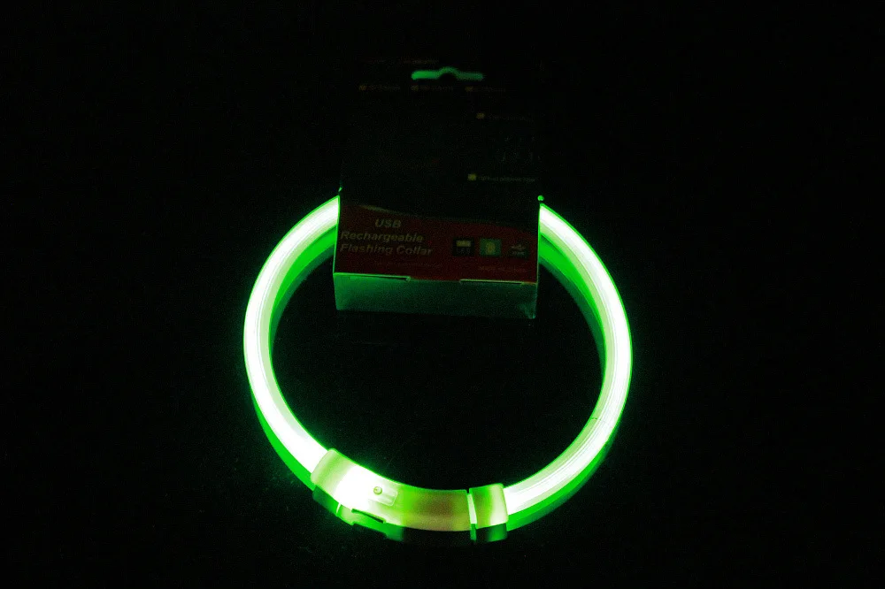 Coleira LED para Cães Recarregável USB Ajustável e Refletiva - Imagem 6