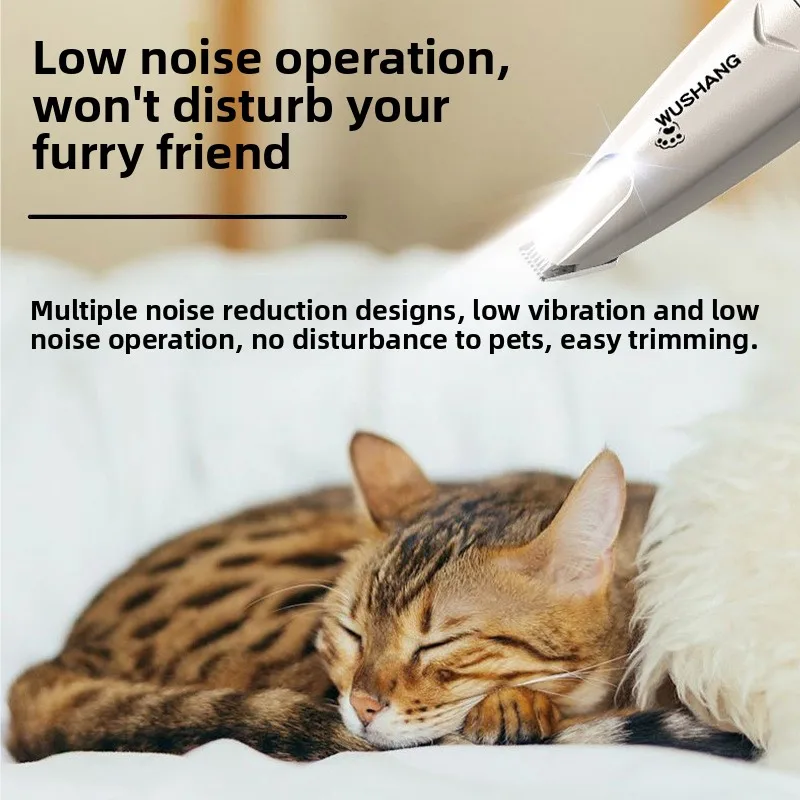 Aparador Elétrico para Cães e Gatos com Luz LED e Baixo Ruído - Imagem 2