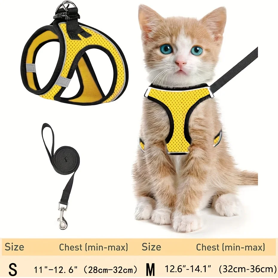 Colete para Gatos de Malha Reflexiva para Passeio ao Ar Livre - Imagem 5