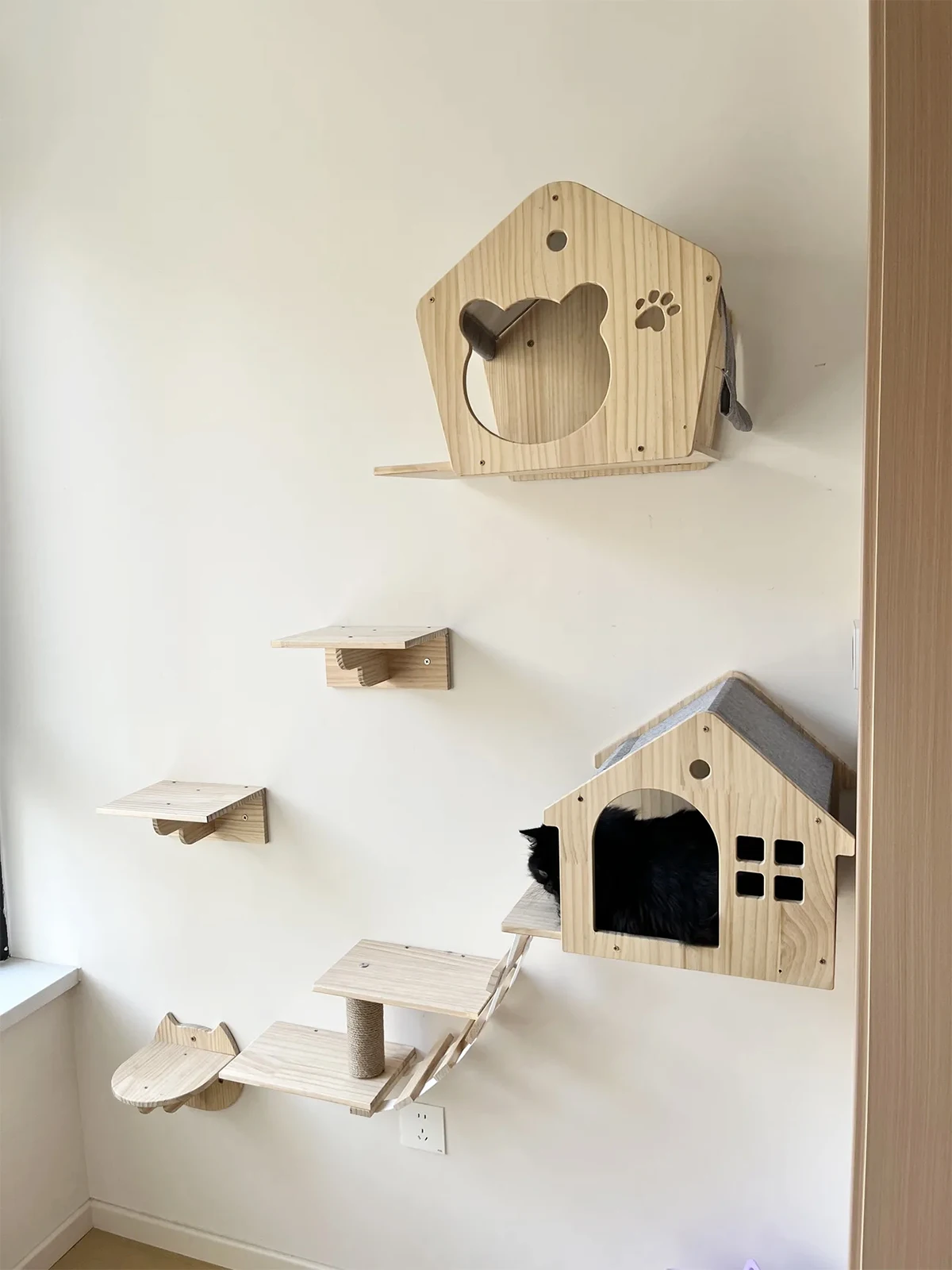 casa de parede para gatos