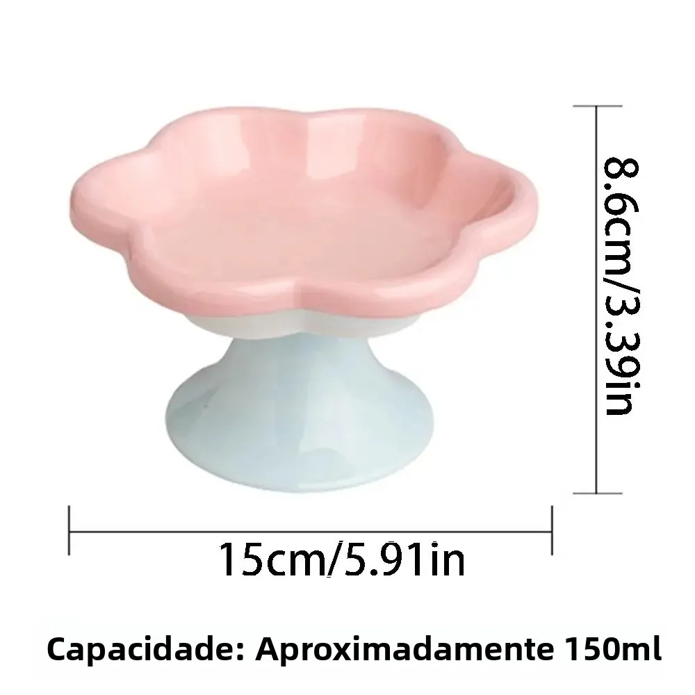 Tigela de Cerâmica para Gatos de 150 ml Antiderrapante e Elevada - Image 6