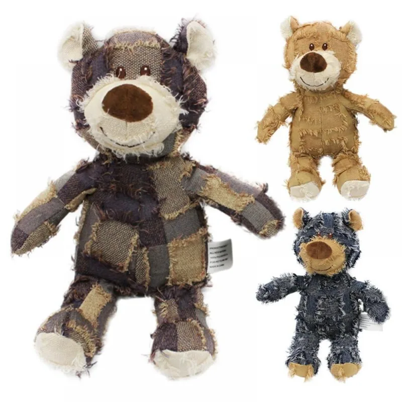 Brinquedo de Pelúcia Urso para Cães com Apito Interno - Imagem 2