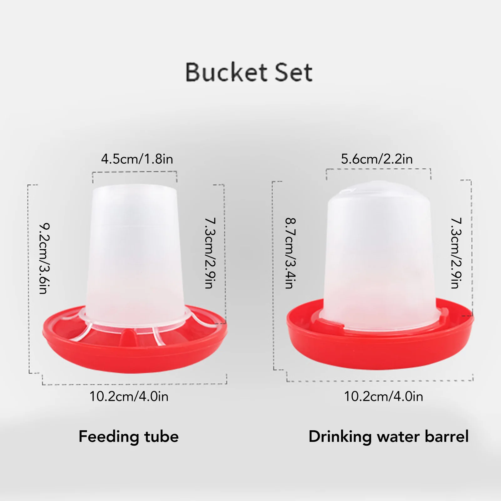 Kit Alimentador e Bebedouro para Aves com Manga Rotativa - Image 2