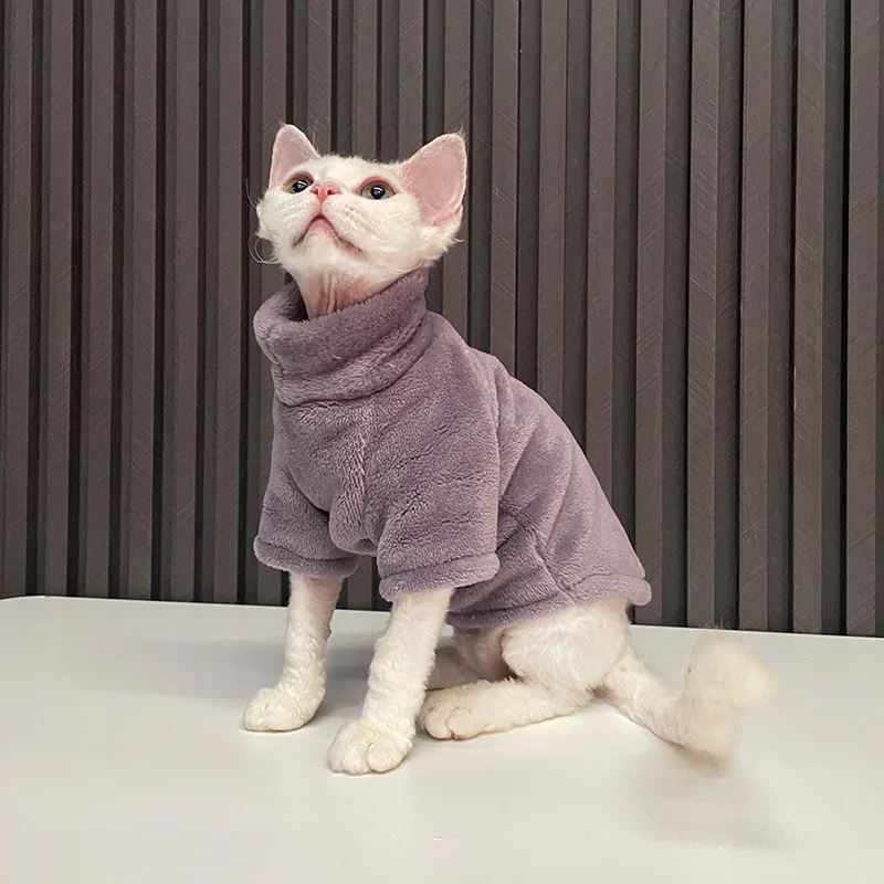 Suéter para Gatos sem Pelo e Cães Pequenos de Tricô Quente - Imagem 4