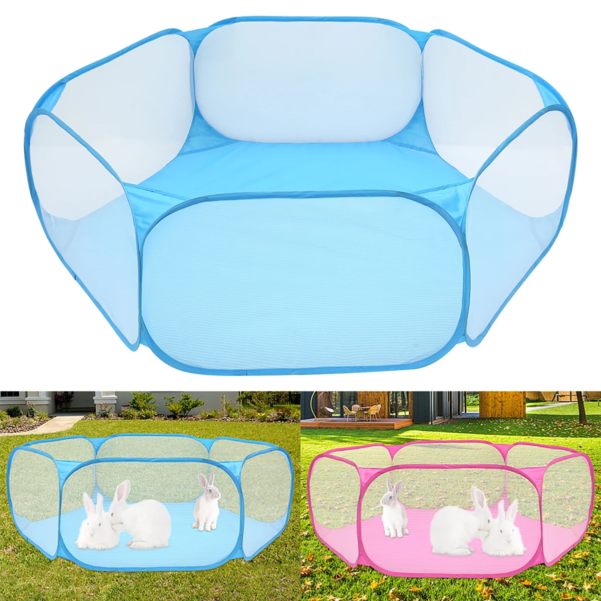 cercado transparente dobrável para hamster