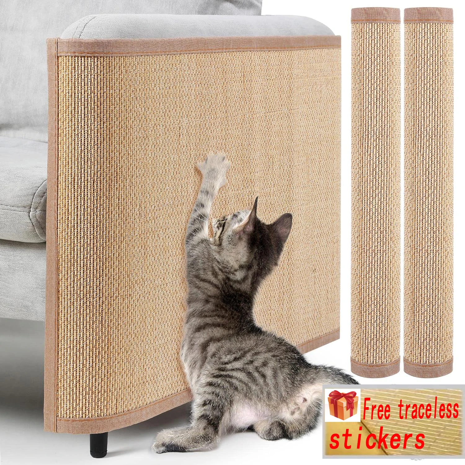 arranhador para gatos de bambu