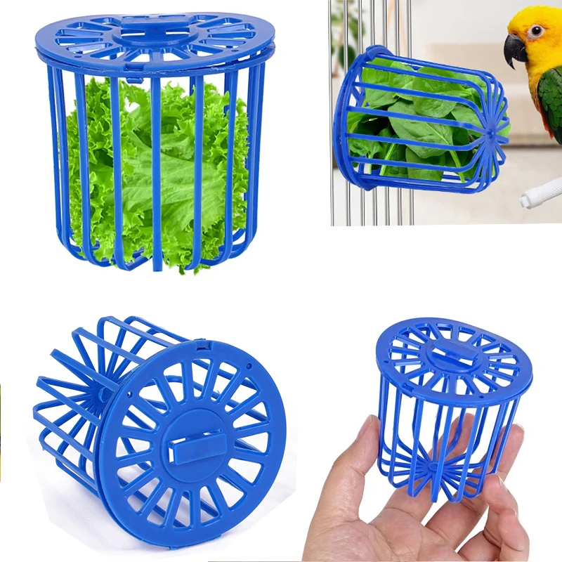 Comedouro para Pássaros de Plástico Azul com Encaixe na Gaiola - Imagem 2