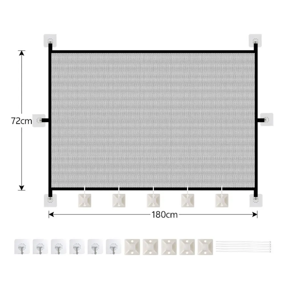 Portão de Segurança para Pets Retrátil de Malha Dobrável 110x72 cm - Imagem 2