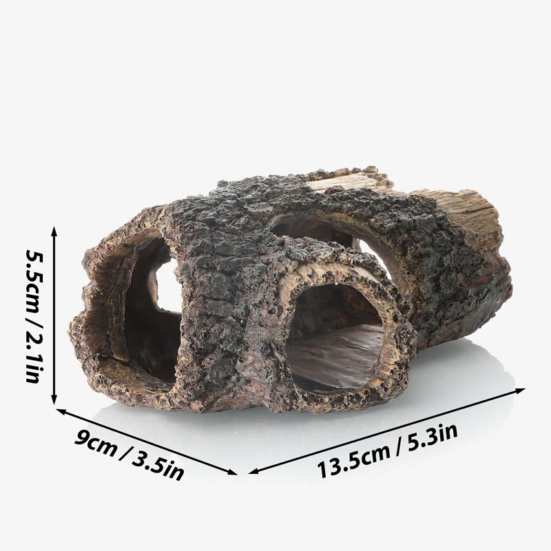 Decoração para Aquário Resina Barril de Madeira 13,5x9x5,5 cm - Imagem 2