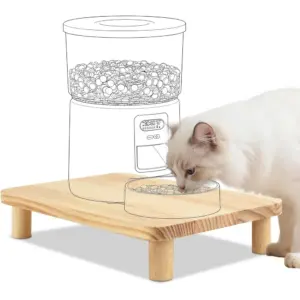 suporte elevado para comida de gato