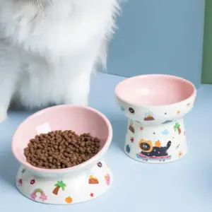 tigela de cerâmica antiderrapante para gatos