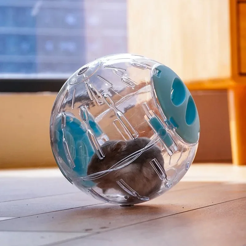 Bola de Exercício para Hamster e Gerbil de Plástico Transparente 10 cm - Imagem 5
