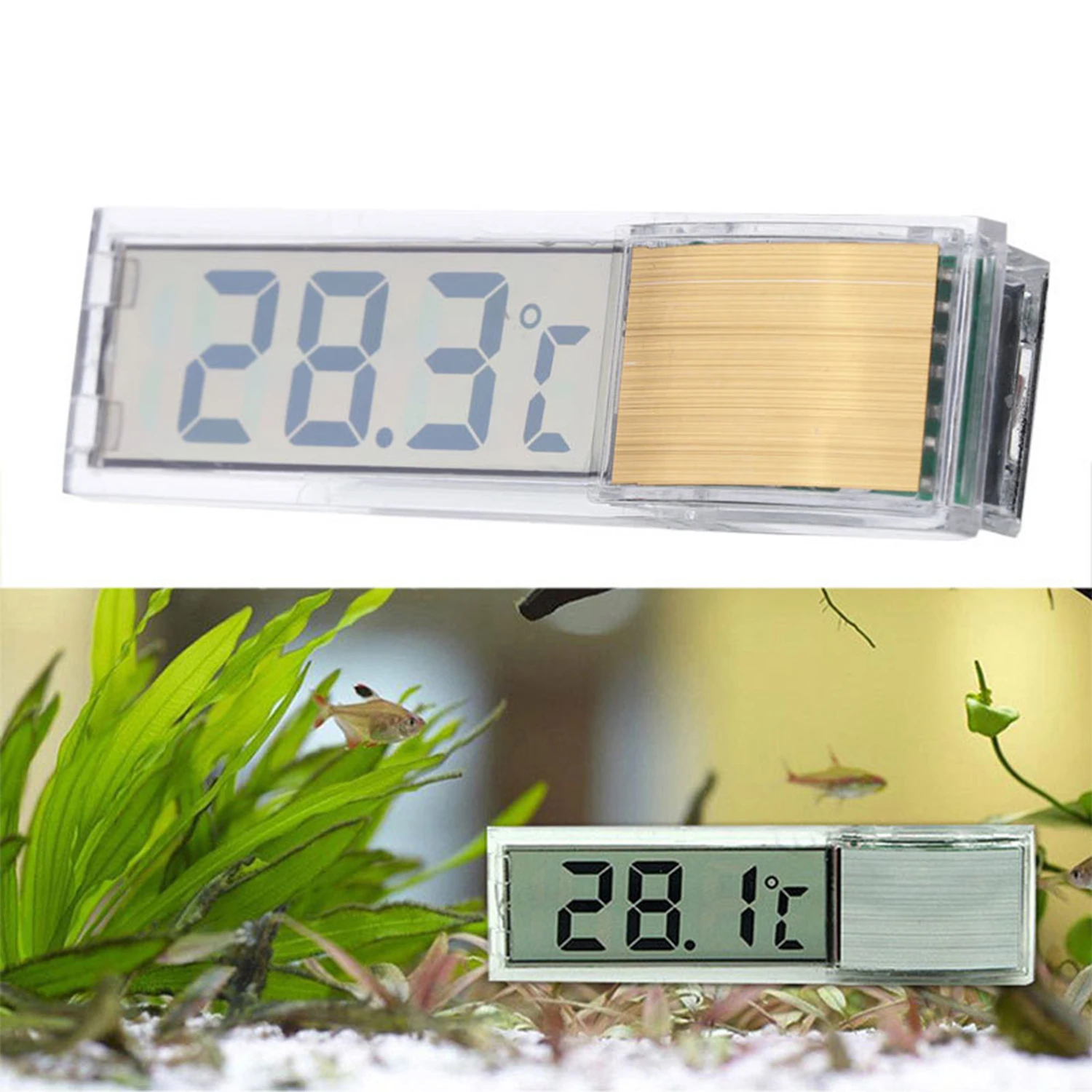 Termômetro Digital para Aquário LCD com Medição Externa - Imagem 3