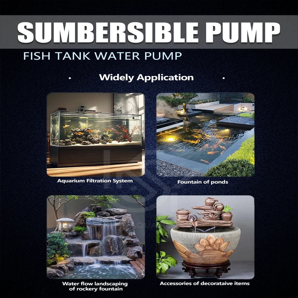 Bomba Submersível para Aquário 3W-25W com Fluxo Ajustável - Imagem 6