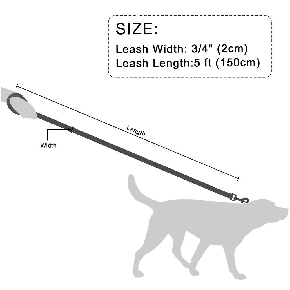 Trela de Couro para Cães de 1,5 m para Passeio e Treinamento - Image 6