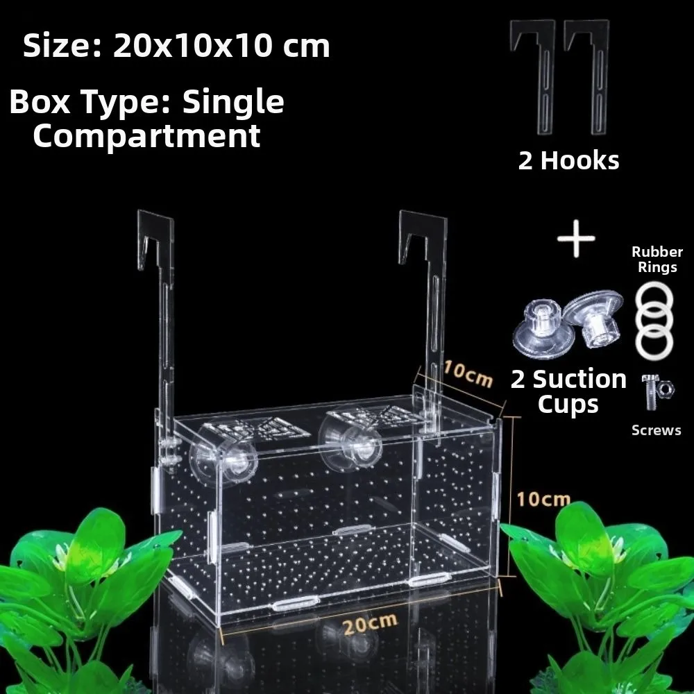 Caixa de Isolamento para Aquário 8x8x8 cm com Ganchos e Ventosas - Imagem 6