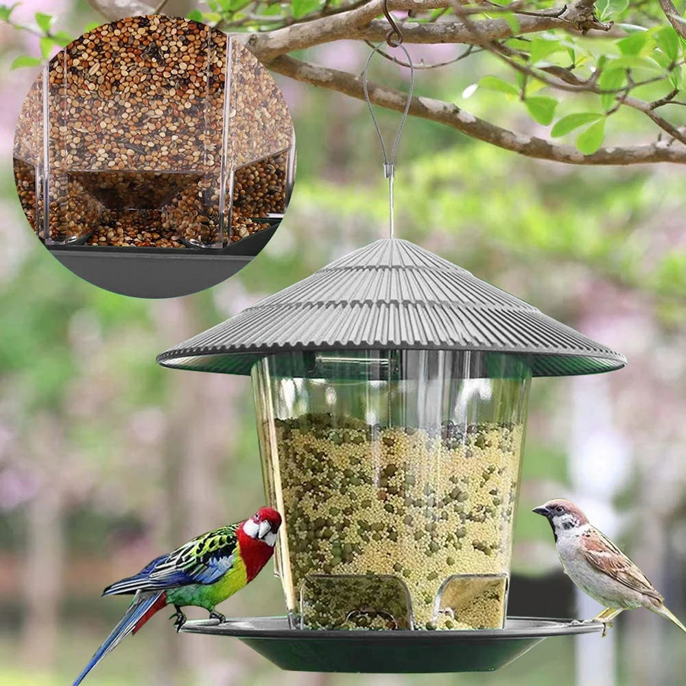 Alimentador para Pássaros Pendurado Impermeável para Jardim - Imagem 5
