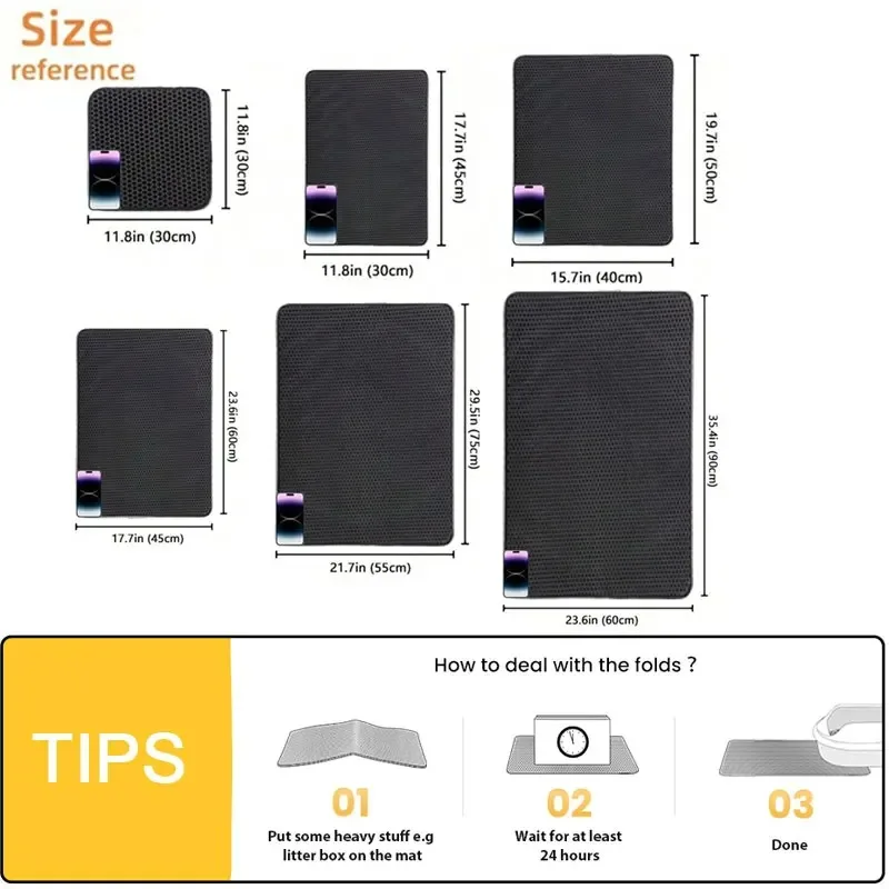 Esteira para Gatos Camada Dupla 90 cm com Base Antiderrapante - Imagem 6