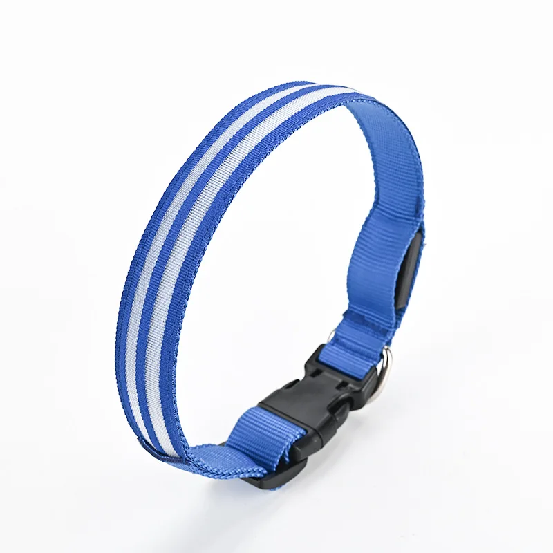 Coleira LED para Cães Recarregável USB com Faixa Refletiva - Imagem 4