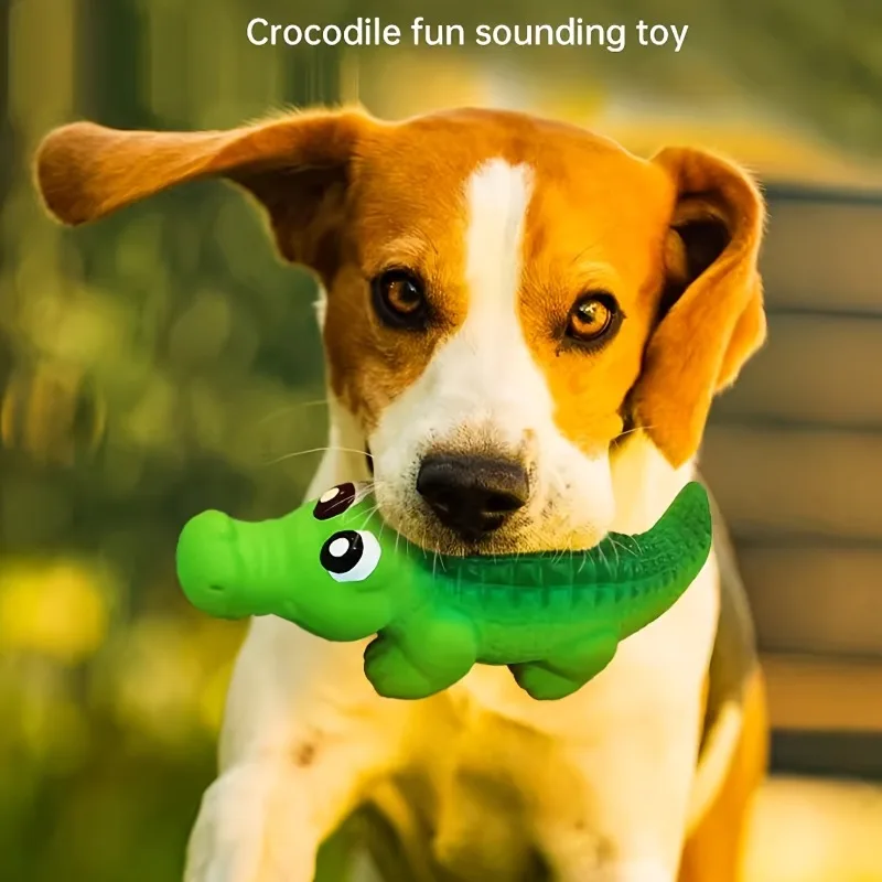 Brinquedo de Látex para Cães Bola Sonora de Tubarão com Ruído Alto - Imagem 3