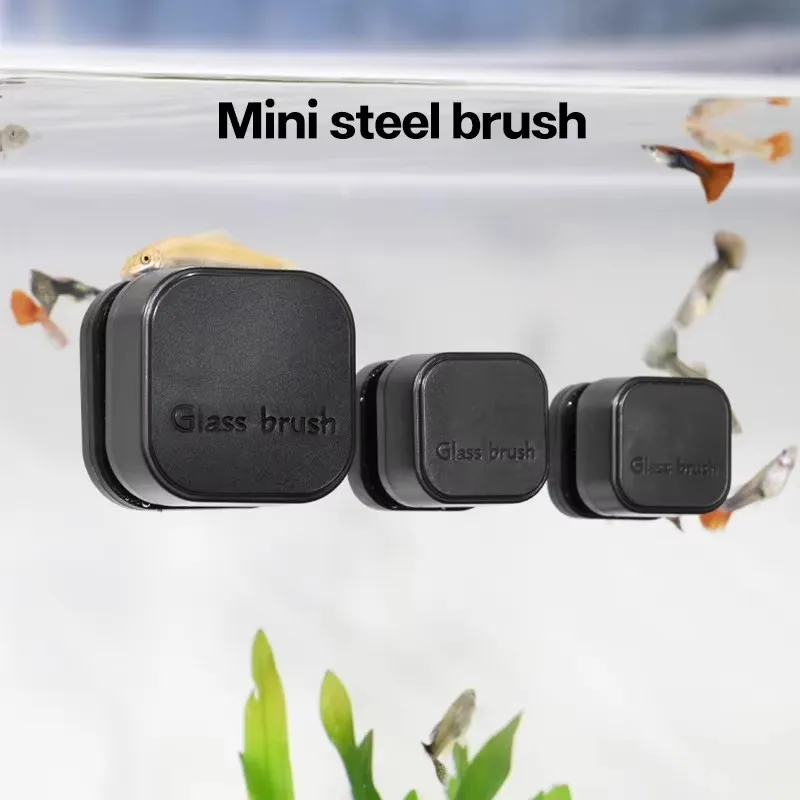 mini escova magnética para aquário pequeno