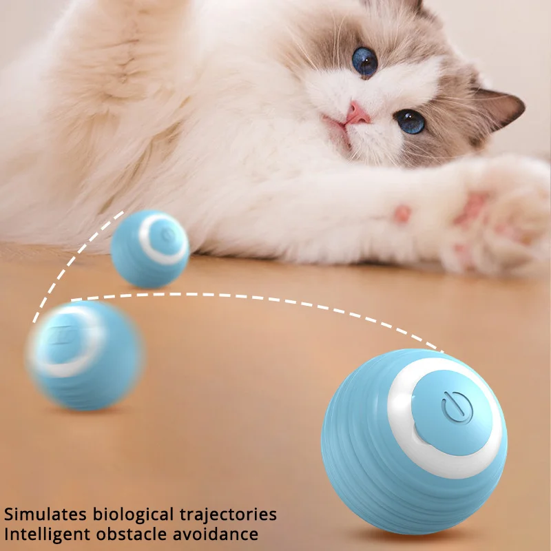 Bola Interativa para Gatos Recarregável USB com Movimento Aleatório - Image 2