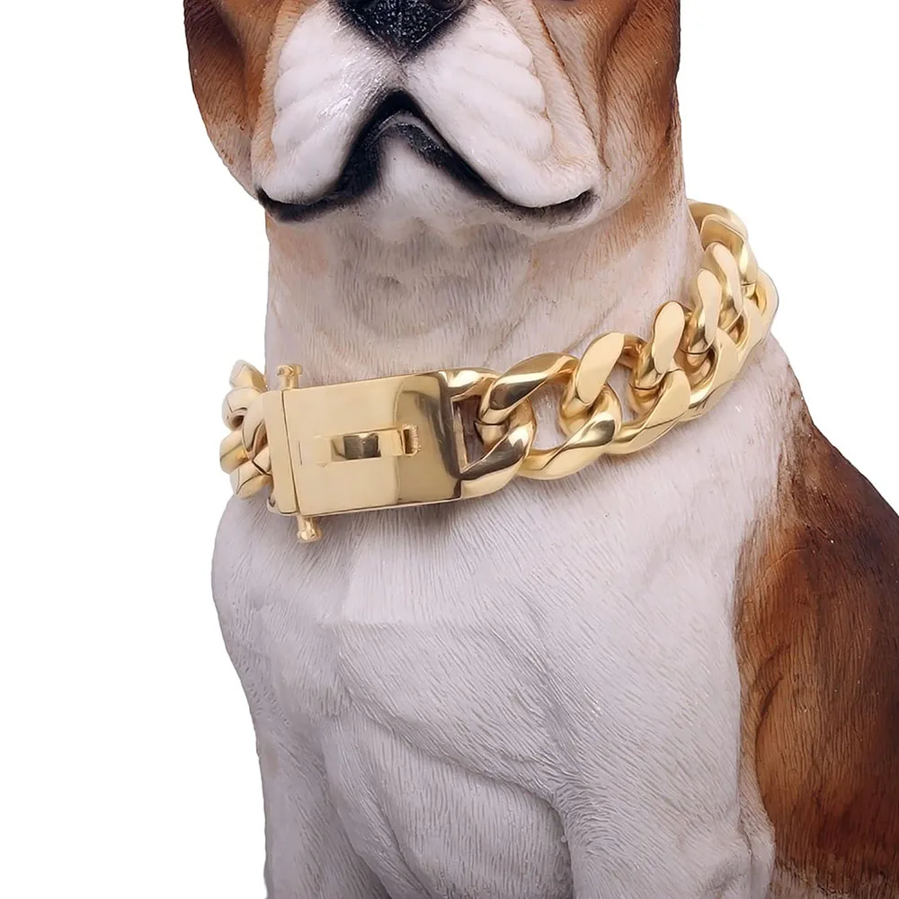 Coleira Corrente para Cães Médios e Grandes de 19mm com Fivela Segura - Imagem 2