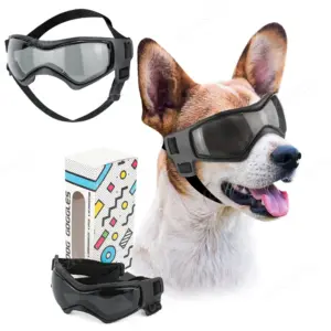 óculos de sol para cães com lente curva