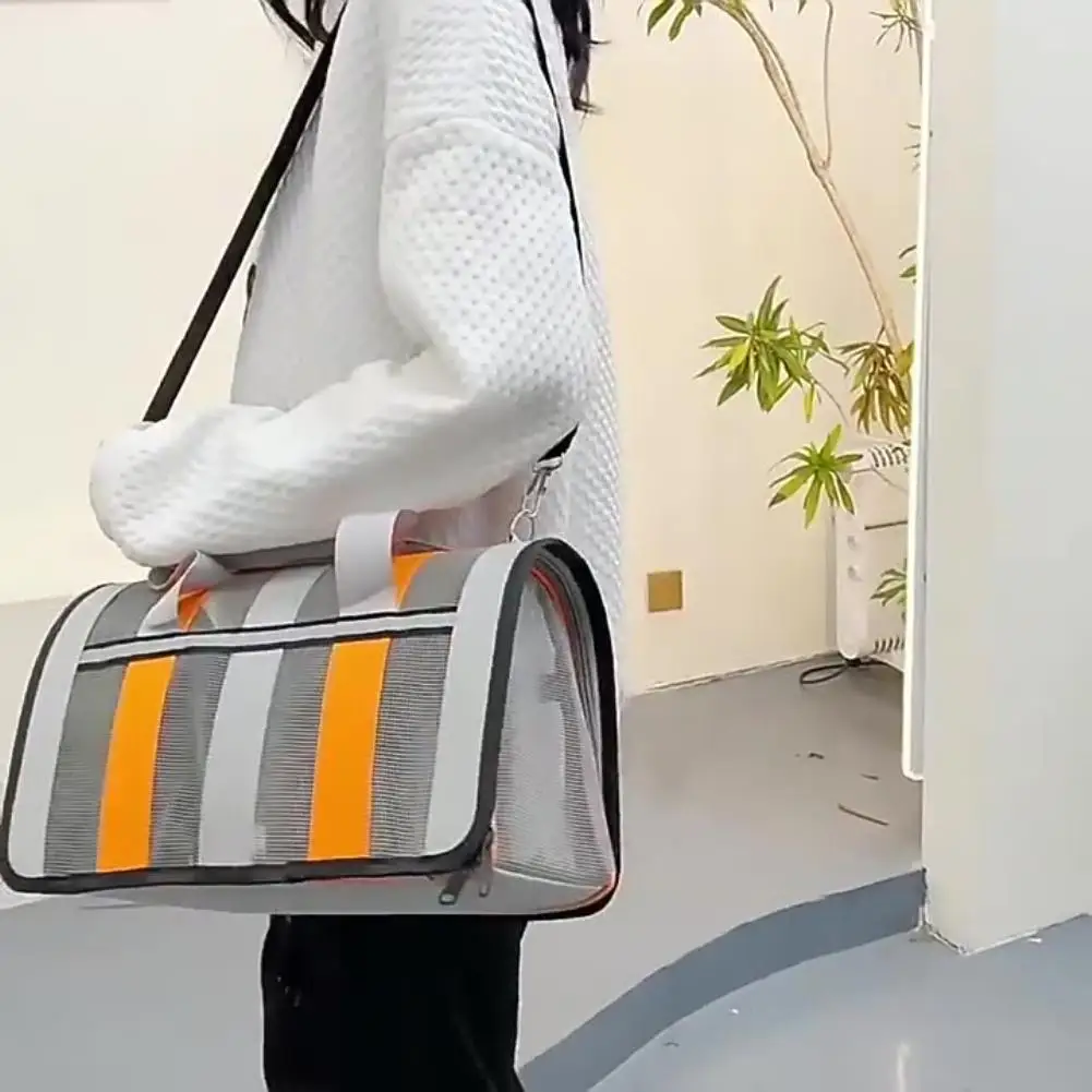 Mochila de Transporte para Cães e Gatos Pequenos Dobrável Nylon - Imagem 3