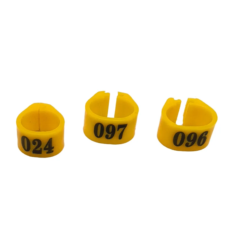 Anéis de Identificação para Pássaros 8mm Numerados 001-100 - Imagem 2