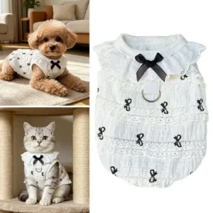 colete de renda para cães pequenos