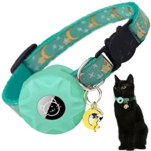 coleira para gatos com suporte airtag